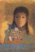 Odilon Redon Lady with Wildflowers oil painting